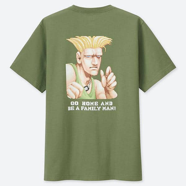 Capcom x Uniqlo Street Fighter Guile verso