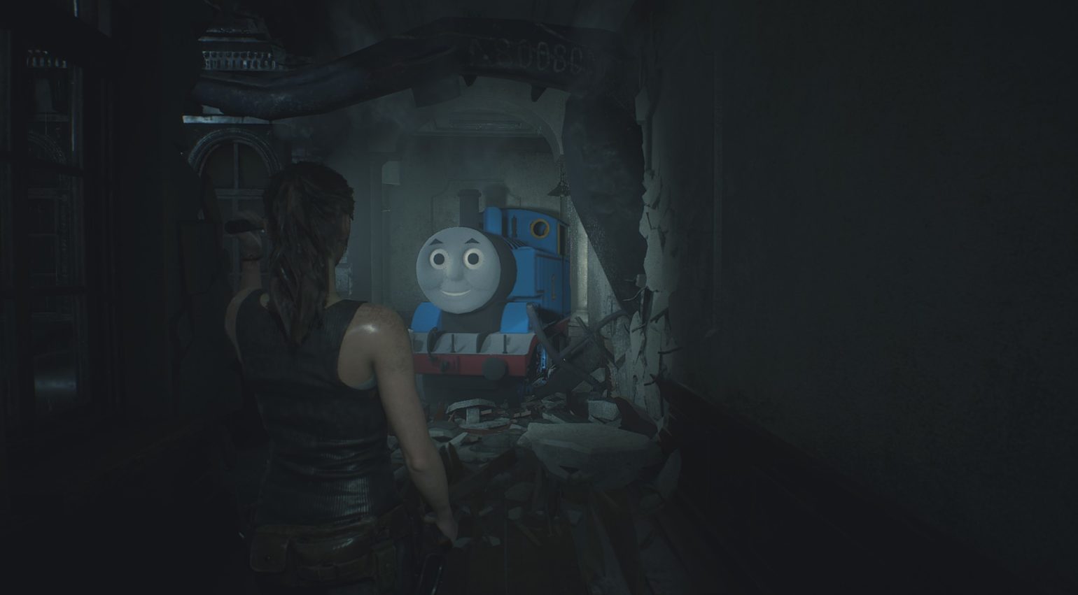 resident evil 2 mod claire thomas le petit train