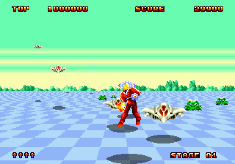 Space Harrier screenshot Megadrive