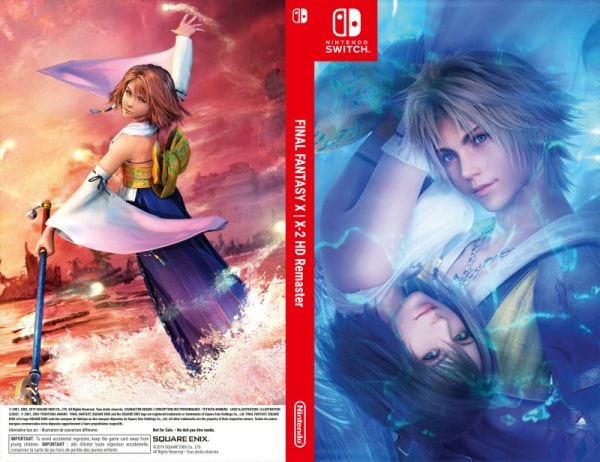 Final Fantasy X X2 jaquette alternative Switch 2