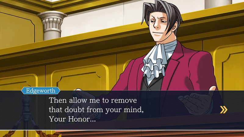 Phoenix Wright Ace Attorney Trilogy - Le procureur Edgeworth