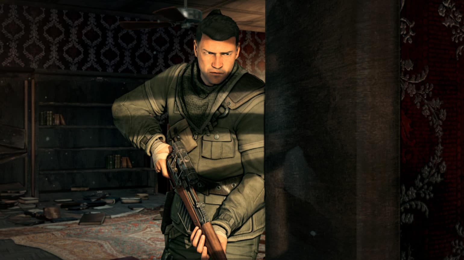 Sniper ELite V2 planqué dans l'ombre