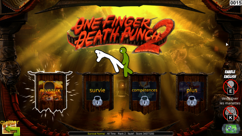 one finger death punch 2 menus