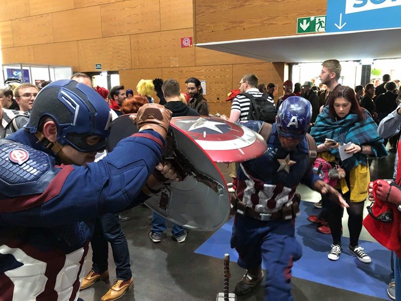 Geek Days 2019 cosplay Captain america fight