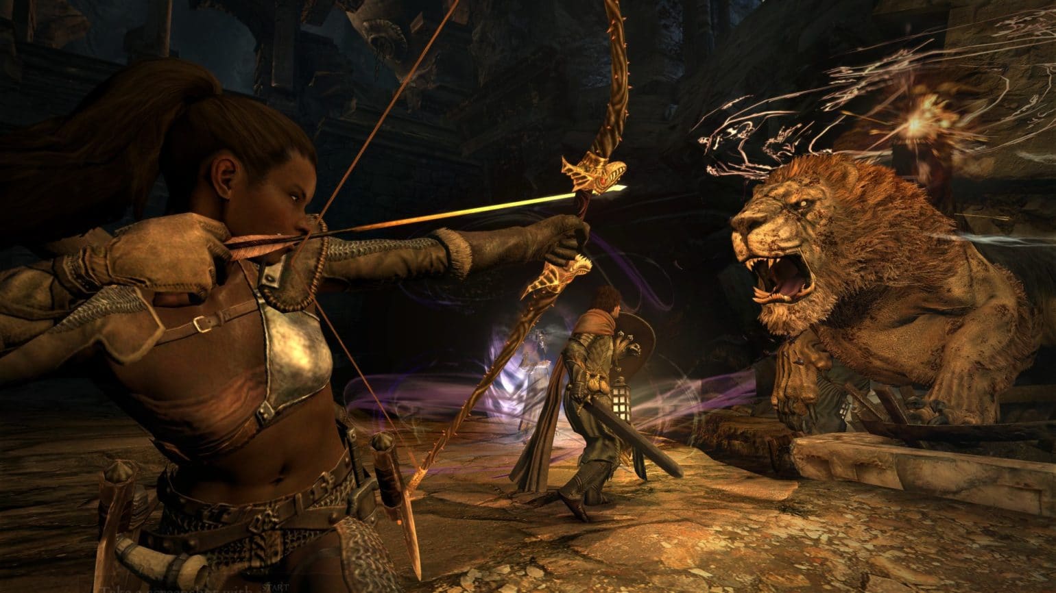 Dragon's Dogma: Dark Arisen combat manticore