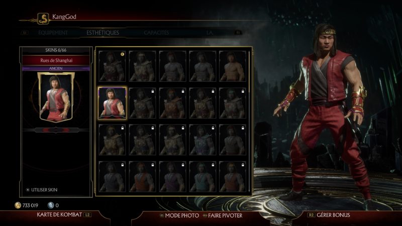 mortal kombat 11 skin liu kang