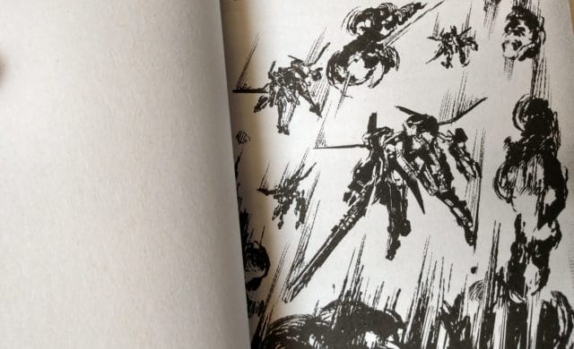 NieR: Automata Short Story Long Illustration intérieure combat modules aériens