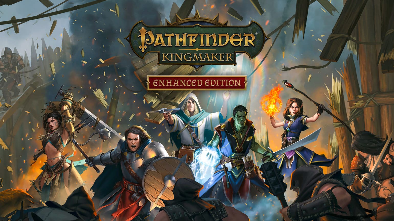 Affiche lancement Pathfinder kingmaker enhanced edition