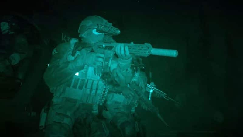 call of duty modern warfare night vision