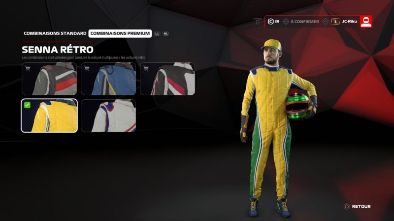 Test F1 2019 personnalisation personnage