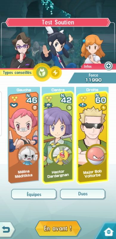 Pokémon Masters - Équipe 2