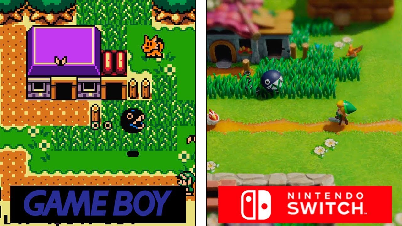 comparaison Link's Awakening GameBoy Switch