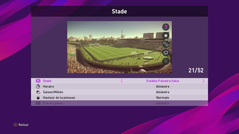 eFootball PES 2020 stade