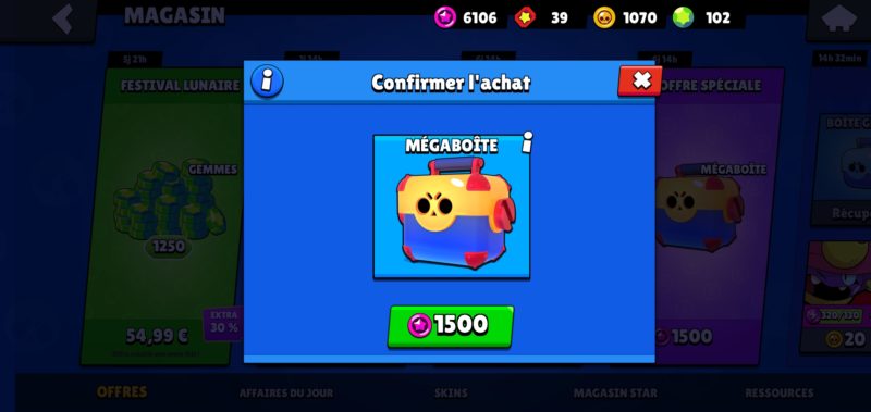 mega boite 1500 jetons star brawl stars