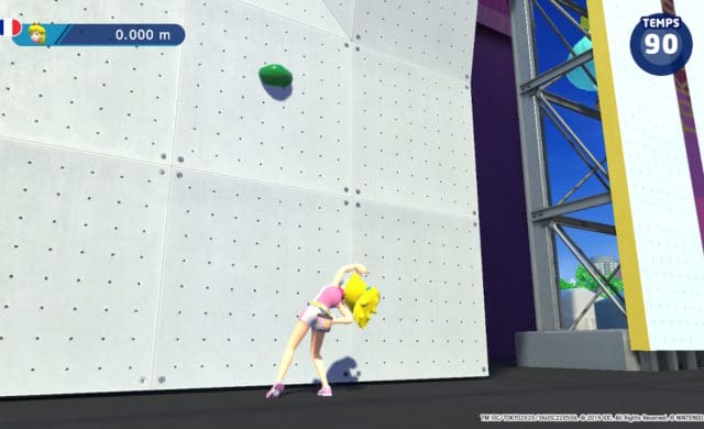 Mario & Sonic aux Jeux Olympiques de Tokyo 2020 - Peach pied du mur