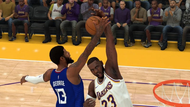 nba 2k20 lakers vs clippers 3