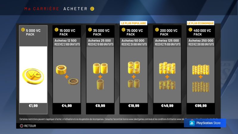 nba 2k20 shop vc