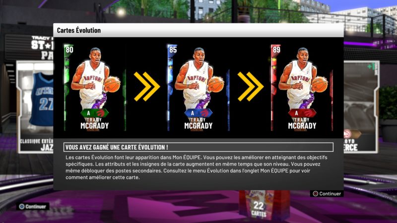 nba 2k20 évolution carte