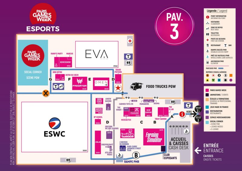 paris games week 2019 - hall esport