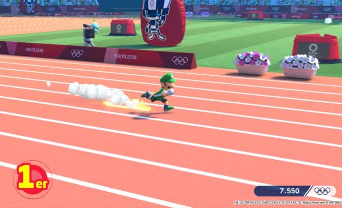 Mario & Sonic aux Jeux Olympiques Tokyo 2020 - Luigi sprint