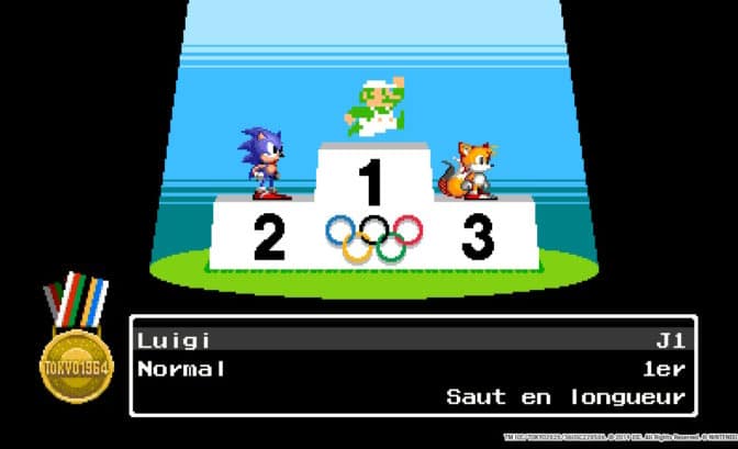 Mario & Sonic aux Jeux Olympiques Tokyo 2020 - Podium 8 bit