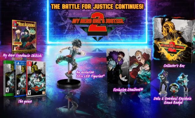 edition collector my hero one's justice 2 switch xbox ps4