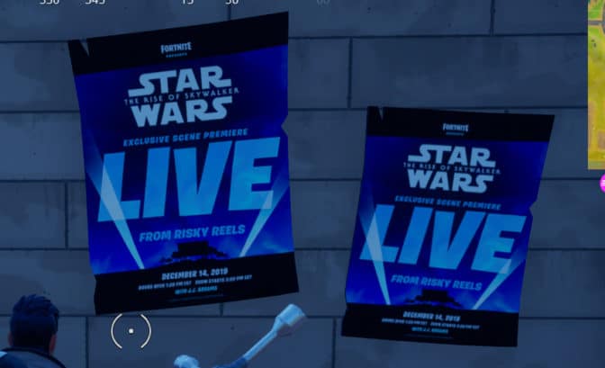 affiches star Wars dans Fortnite