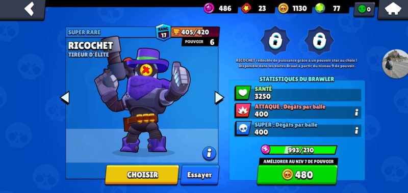 ancien skin ricochet brawl stars gratuit