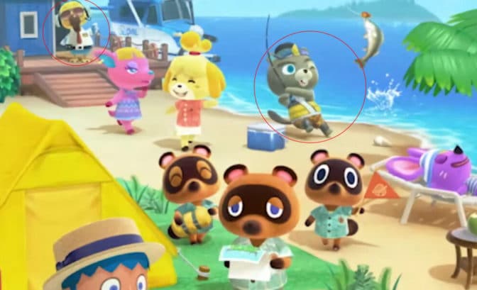 jaquette animal crossing new horizons personnages spéciaux nintendo switch