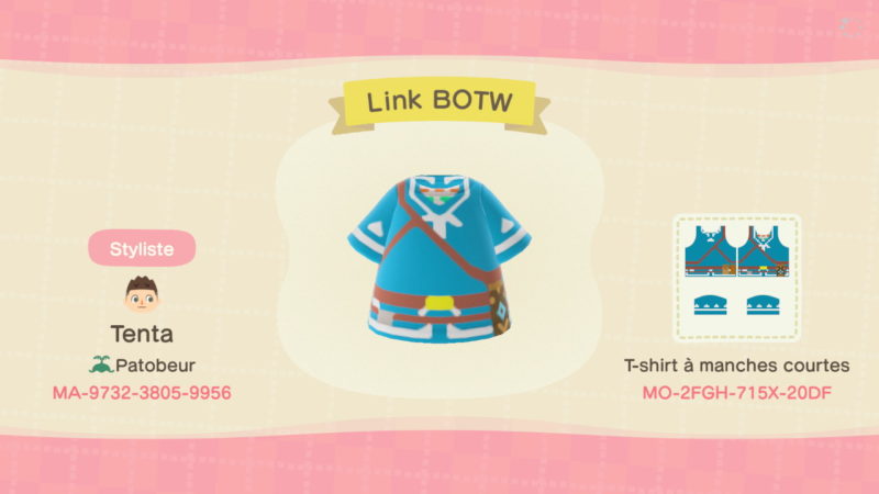 Animal Crossing Switch - Tenue de Link