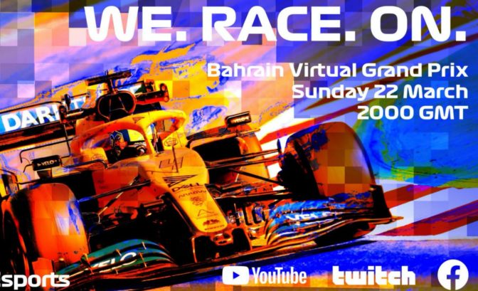 affiche pour le Bahrain Virtual Grand Prix