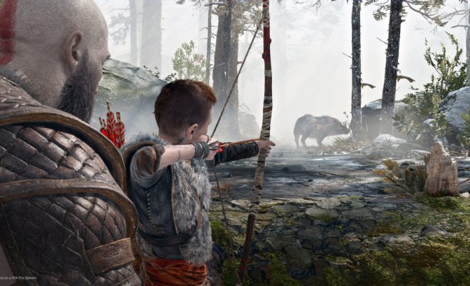 God of War - Atreus s'entraine à la chasse