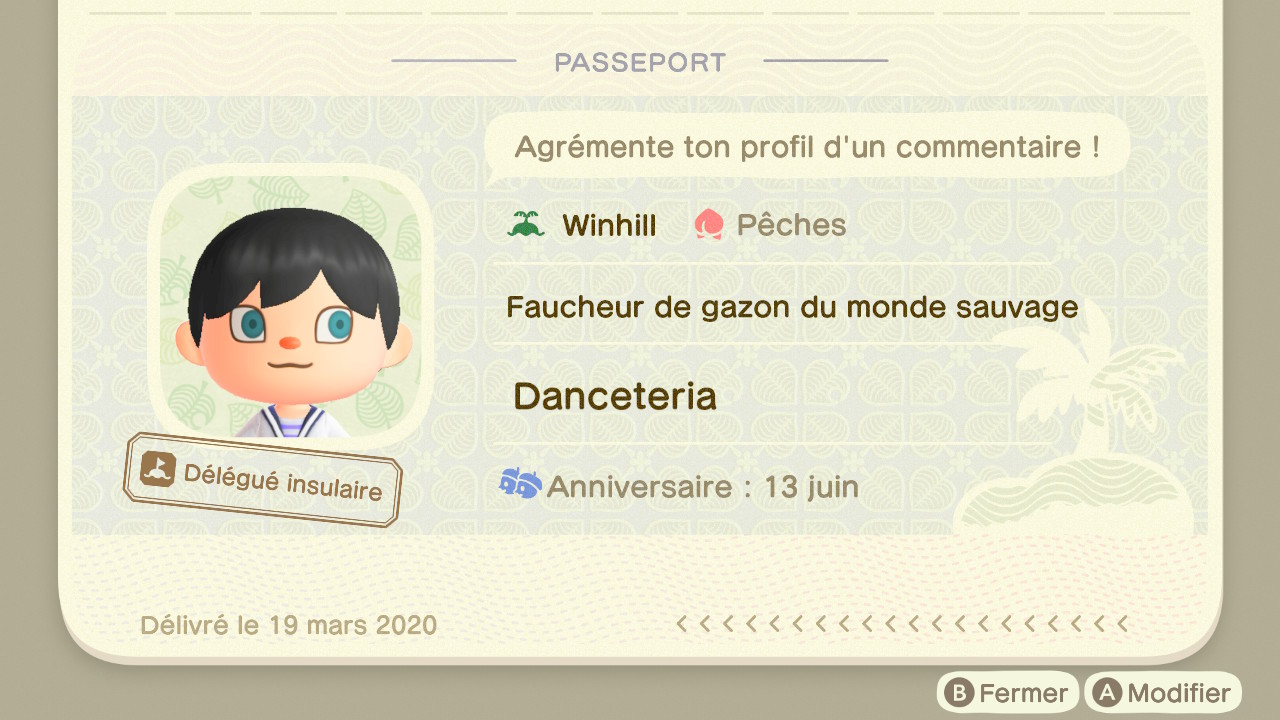 Animal Crossing: New Horizons - Passeport