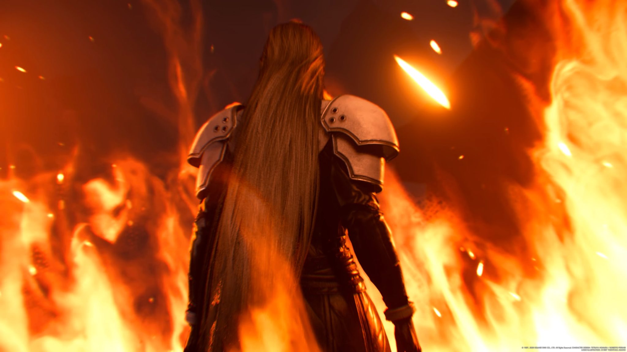 Final Fantasy VII Remake - sephiroth de dos