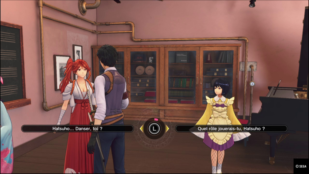 sakura wars dialogues choix multiple