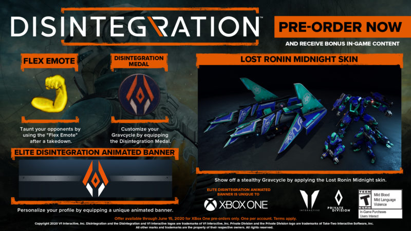 Disintegration - preorder XBOX ONE