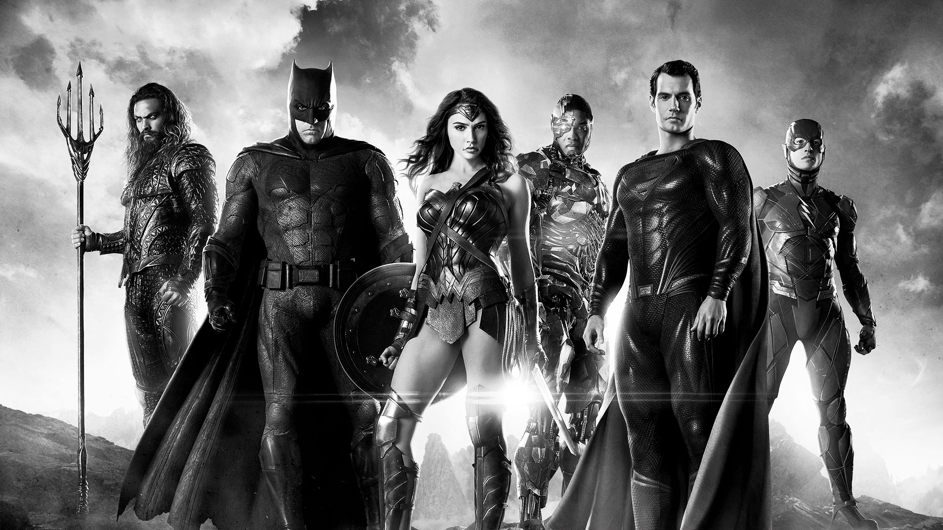 Justice League noir et blanc