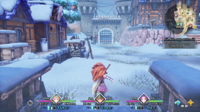 Trials of Mana exploration neige