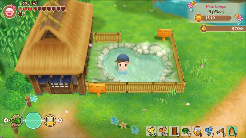 Story of Seasons: Friends of Mineral Town - Au bain