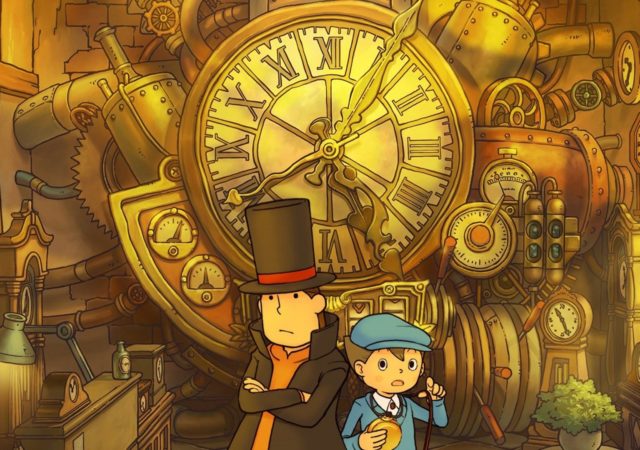 Professeur Layton et le Destin Perdu - layton et Luke face à la machine à voyager dans le temps