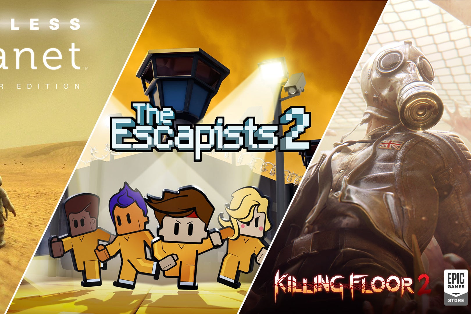 Epic Games Store - The Escapists 2, Killing Floor 2 et Lifeless Planet