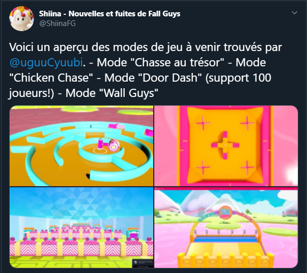 Fall Guys Saison 2 Moyen-Âge Tweet