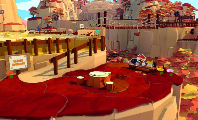 Paper Mario: The Origami King - des panoramas sublimes