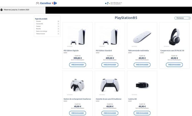 PlayStation 5 PS5 Prix Rumeurs Carrefour