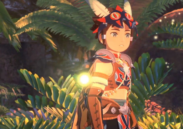 Monster Hunter Stories 2: Wings of Ruin personnage dans la jungle