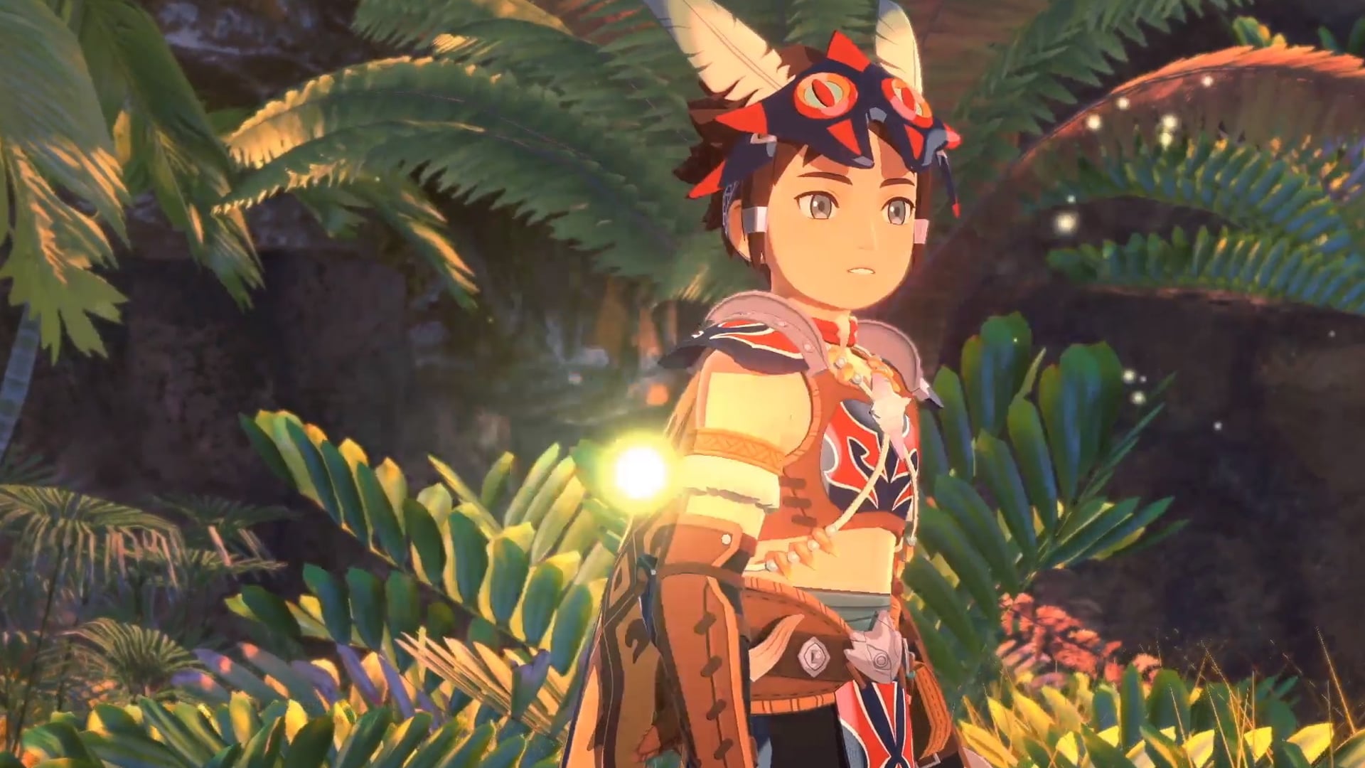 Monster Hunter Stories 2: Wings of Ruin personnage dans la jungle