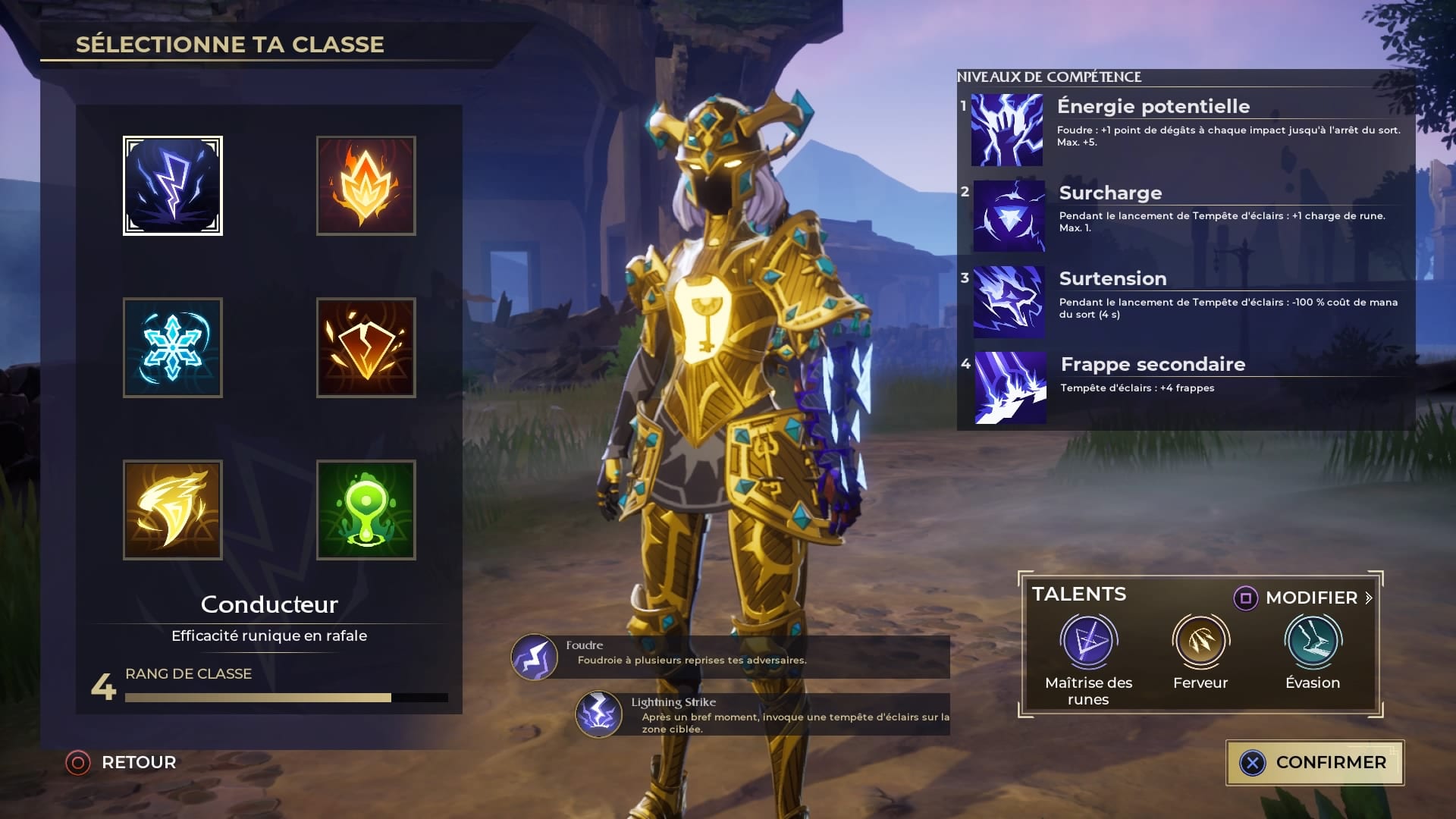 Les différentes classes de Spellbreak