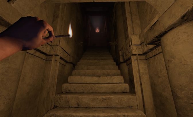 Amnesia: Rebirth escalier sans fin allumettes