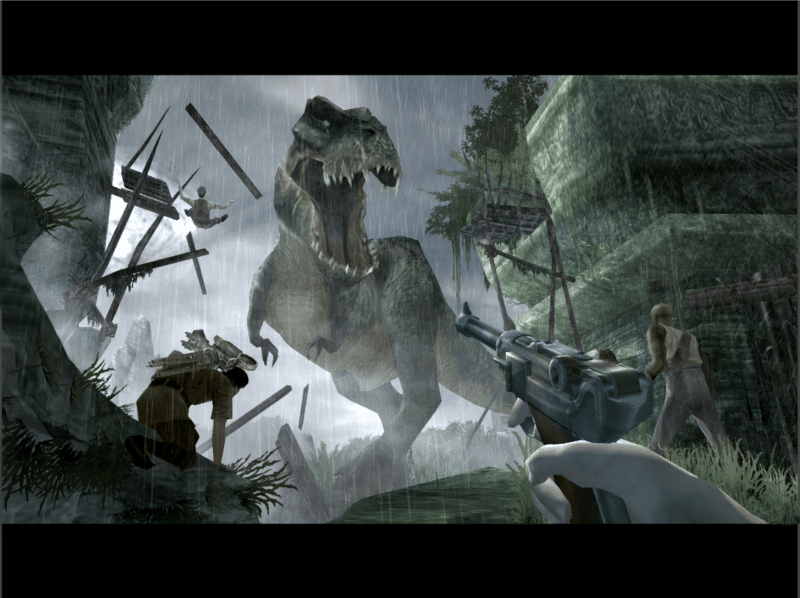 King Kong affrontement contre le dinosaure