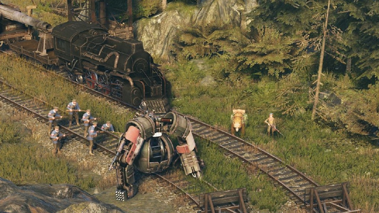 Iron Harvest - escorte du train